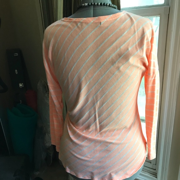 Lite Coral Horizontal Stripe Slip-*on - Picture 3 of 4